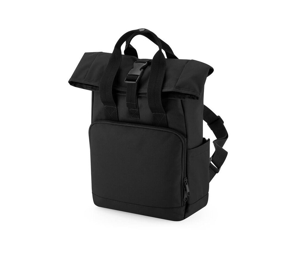 Bag Base BG118S - RECYCLED MINI TWIN HANDLE ROLL-TOP LAPTOP BACKPACK