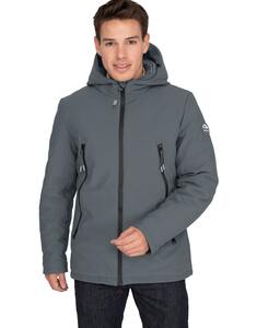 Mustaghata COLORADO - Softshell Jacke Unisex mit abnehmbarem Hood Hooddooh Grau