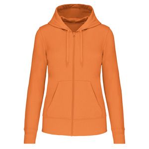 Kariban K4031 - Umweltfreundliches Kapuzensweatshirt mit Reißverschluss Damen Light Orange