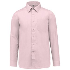 Kariban K545 - JOFREY PFLEGELEICHTES HERREN LANGARM 65/35 HEMD Pale Pink