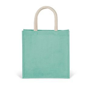 Kimood KI0274 - Jutetasche im Cabas-Stil Groß Ice Mint