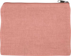 Kimood KI0723 - Kleine Tasche aus Jute-Baumwollmischgewebe Dusty Pink