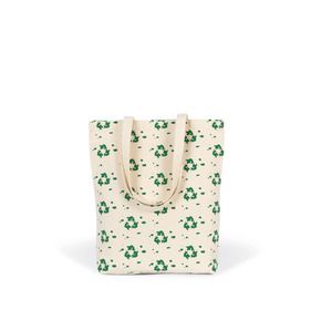 Kimood KI7202 - Shoppingtasche mit Muster Natural / Green Field