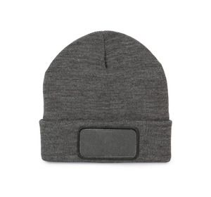 K-up KP895 - Mütze mit Patch Grey Heather