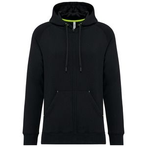 Proact PA383 - UNISEX-KAPUZENJACKE MIT ZIPPER Black