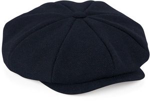 Beechfield B628 - HERITAGE BAKER BOY CAP Navy Herringbone