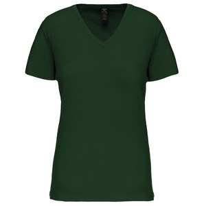 Kariban K3029IC - Damen-T-Shirt BIO150IC mit V-Ausschnitt Forest Green