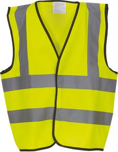 Yoko YHVW100CH - Kids' Hi-Vis Waistcoat Hi Vis Yellow