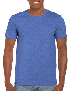 Gildan GIL64000 - T-Shirt Softstyle SS für ihn Heather Royal Blue