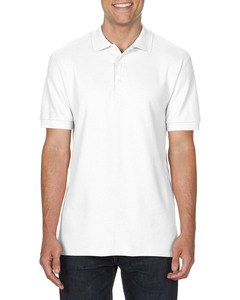 Gildan GIL85800 - Polo Premium Cotton Double Pique SS für ihn Weiß