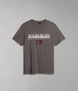 NAPAPIJRI NP0A4GDQ - T-Shirt mit kurzen Ärmeln S-Ayas Gray Granit