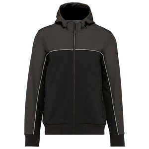 WK. Designed To Work WK450 - 3-lagiger zweifarbiger Unisex-Softshell-Blouson Black / Dark Grey