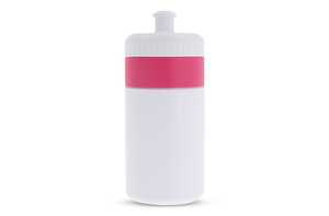 TopPoint LT98735 - Sportflasche mit Rand 500ml Weiß / Pink