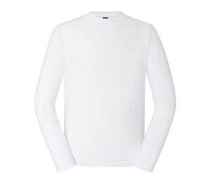 RUSSELL JZ180L - Klassisches Langarm T-Shirt Weiß