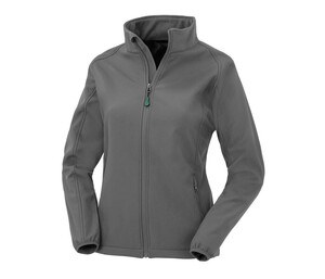 Result RS901F - Recycelte Polyester -Softshell von Frauen Workguard Grey