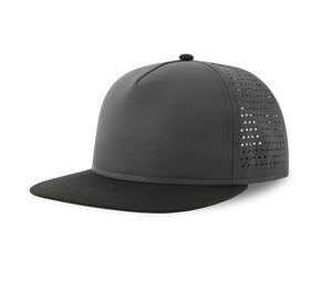 ATLANTIS HEADWEAR AT247 - Flache Schirmmütze aus recyceltem Polyester Dark Grey / Black