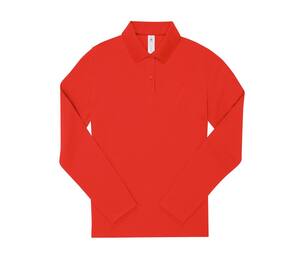 B&C BCW462 - Langärmeliges Poloshirt für Damen Red