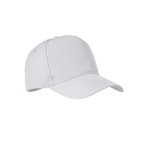 GiftRetail MO6831 - SENGA RPET Baseball Kappe 5 Panels Weiß