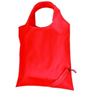 EgotierPro 38041 - 210D Polyester Tasche mit integrierten Griffen FRAISE Rot