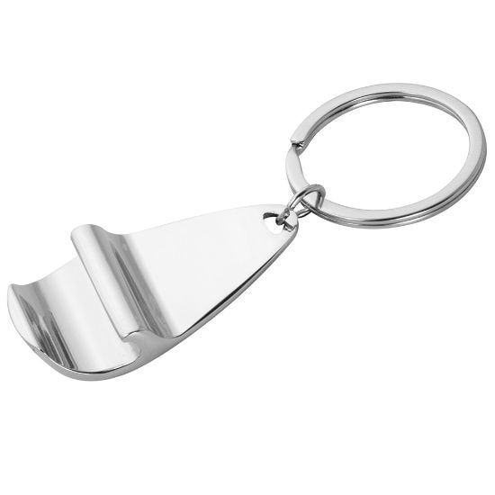 EgotierPro 38516 - Metall Schlüsselanhänger mit Flaschenöffner PUB