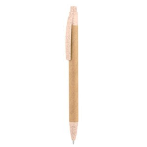 EgotierPro 39015 - Stift mit Kartonkörper und Weizenfaser-PP-Enden HILL Natural