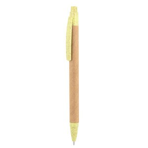 EgotierPro 39015 - Stift mit Kartonkörper und Weizenfaser-PP-Enden HILL Green