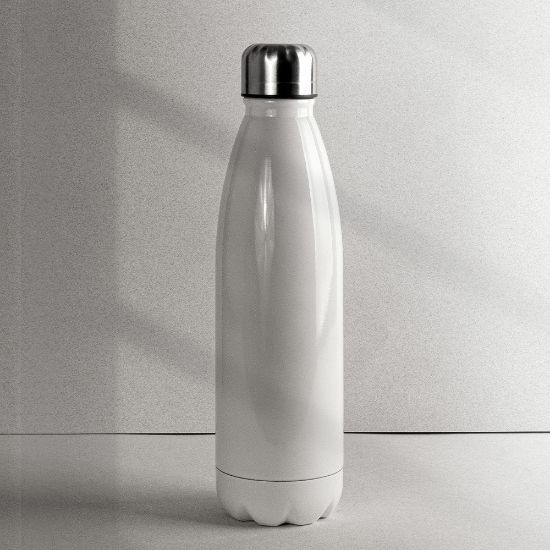 EgotierPro 39101 - Edelstahlflasche mit Spezialbeschichtung in Kartonbox SODA