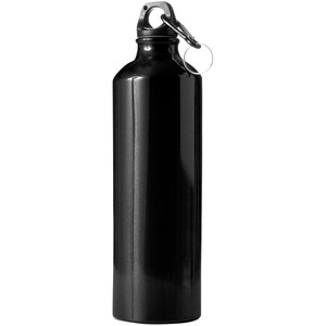 EgotierPro 50008 - 750 ml Aluminiumflasche mit Glanzfinish, Karabiner und Schraubverschluss WINNER