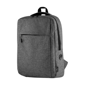 EgotierPro 50029 - RPET Material Rucksack mit Laptopfach & Kopfhörerausgang CHUCK