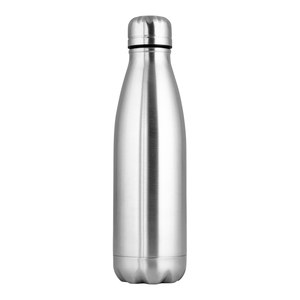 EgotierPro 50072 - Edelstahl Doppelwand Flasche 500ml, 304 SEVEN Silver