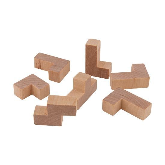 EgotierPro 50623 - Geschicklichkeitsspiel aus 7 ineinander stapelbaren Holzteilen FADE