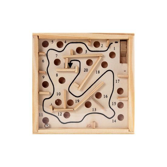 EgotierPro 52057 - Geschicklichkeitsspiel mit Labyrinth-Design MAZE