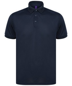 Henbury H465 - Polohemd für Herren aus recyceltem Polyester Navy