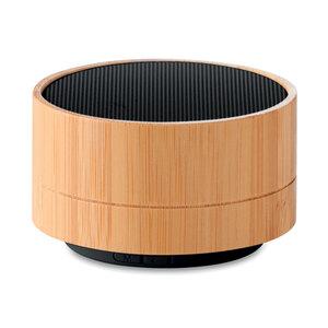 GiftRetail MO9609 - SOUND BAMBOO Runder wireless Lautsprecher