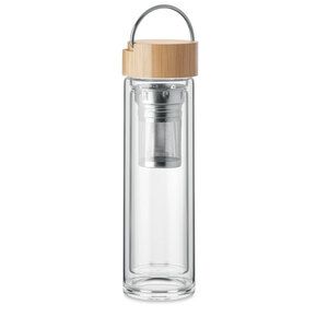 GiftRetail MO6854 - BATAMI Trinkflasche Glas 400ml