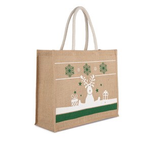 Kimood KI0736 - Einkaufstasche mit Weihnachtsmotiven