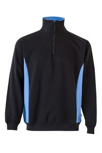 VELILLA 105704 - Zwei-Ton-Quarterzip-Sweatshirt