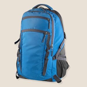 EgotierPro 50674 - RPET Rucksack mit Laptopfach und Außentaschen