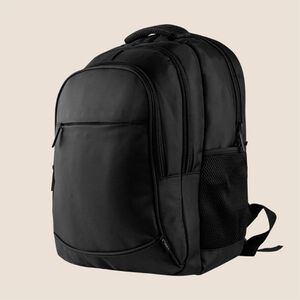 EgotierPro 50688 - RPET Rucksack mit Laptopfach und Netzseitentaschen TERRA